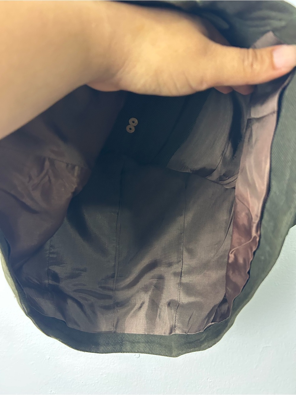 My Clothes Vtg Silk Vest Green Size S Quite luxury Old Money capsule staple - Picture 7 of 13